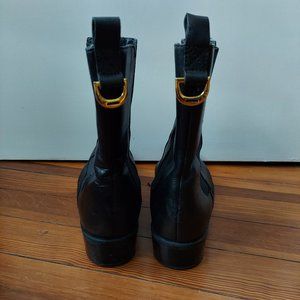 Lauren by Ralph Lauren Mona black leather boots 8.5